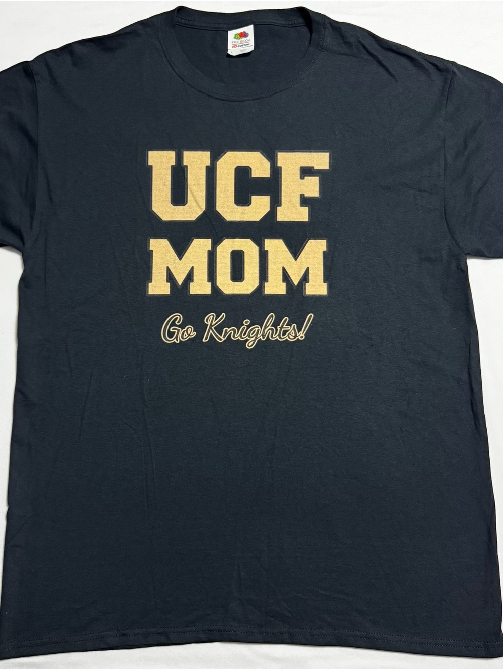 UCF Mom Go Knights Black Gold Graphic T-Shirt Size Size L